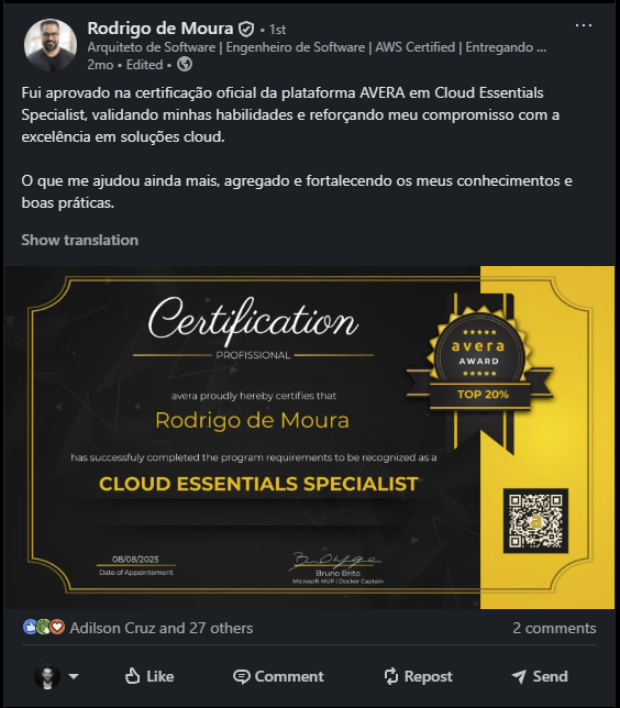 Print de prova social