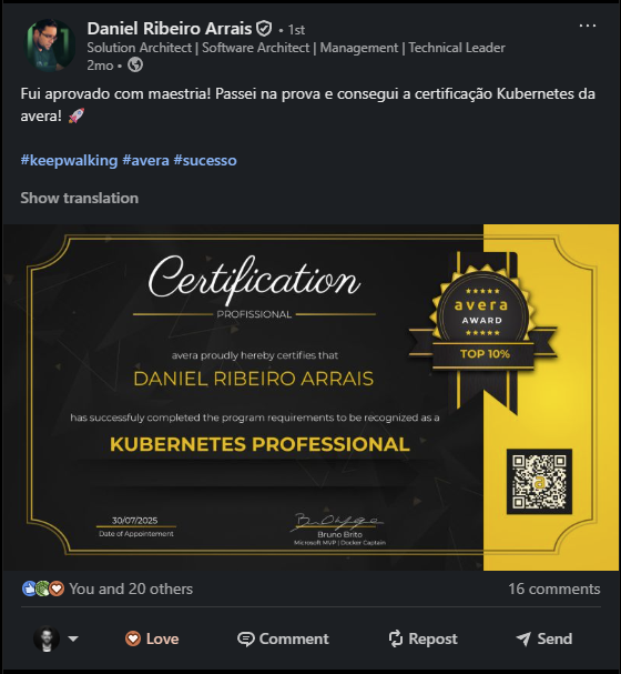 Print de prova social