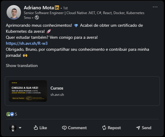 Print de prova social