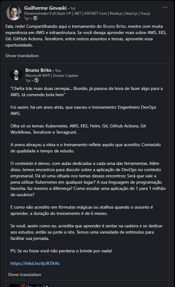 Print de prova social