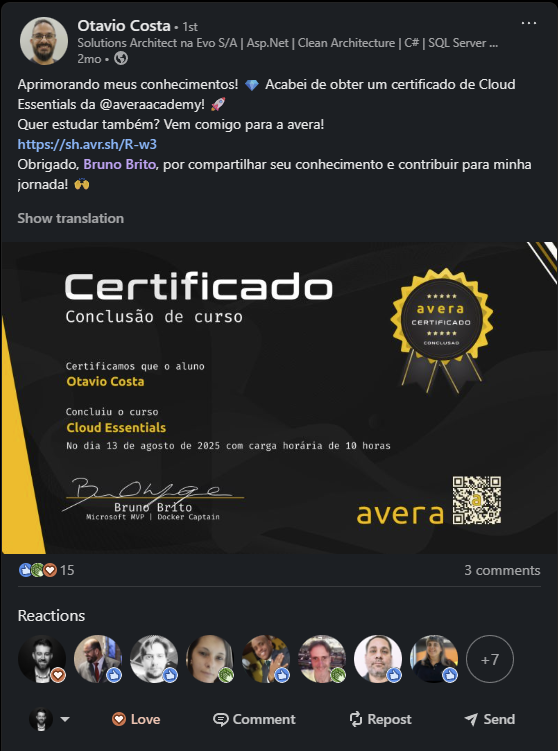 Print de prova social