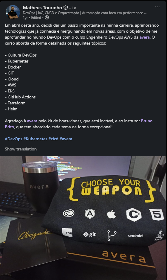 Print de prova social