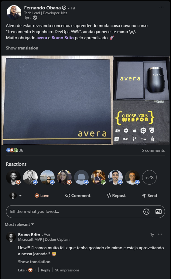 Print de prova social