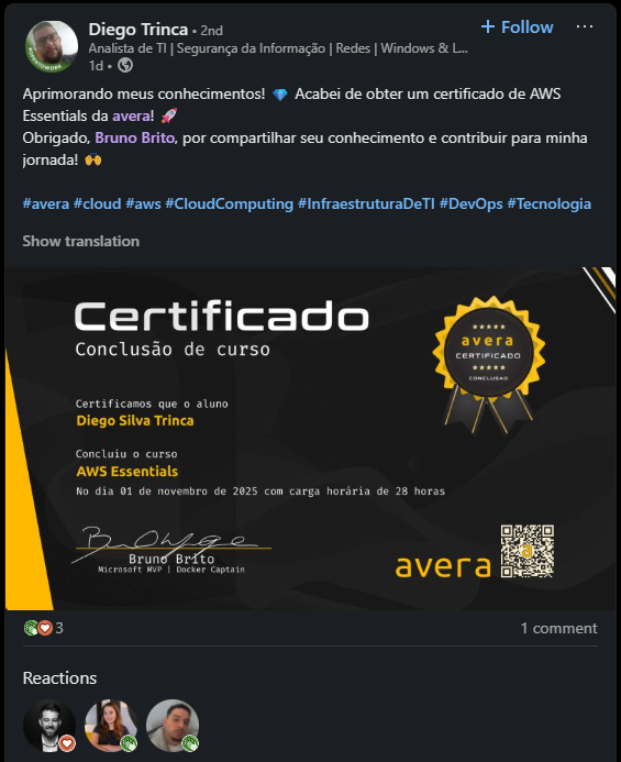 Print de prova social