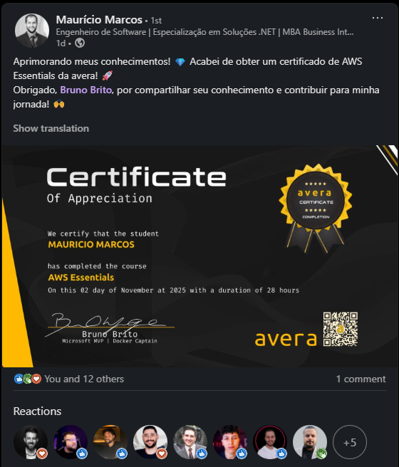 Print de prova social